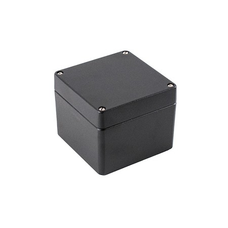 Hammond Screws Electrical Enclosures, 3.94 in H, 3.15 in D, 3.94 in W 1590Z080BK